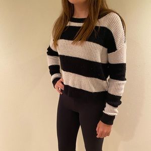 Black and white sweater